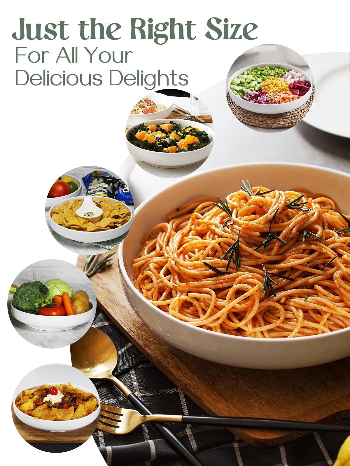 DOWAN bone china bowls offering durable, scratch-resistant surfaces