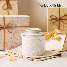 DOWAN butter crock glossy glaze resists stains and wipes clean