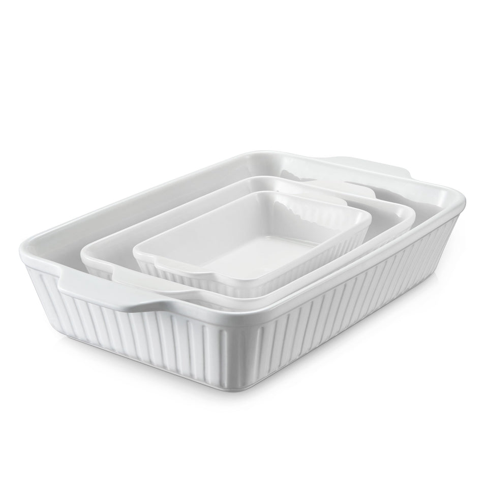 DOWAN ceramic baking dish large ready for roasting with heat-safe performance.
