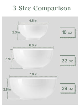 DOWAN chip-resistant ceramic bowls endure busy routines.