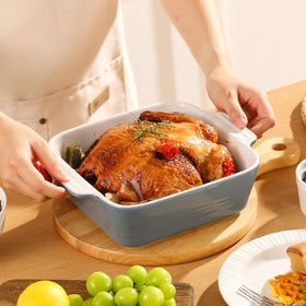 DOWAN dish retains heat to keep meals warm at the table