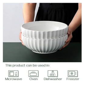 DOWAN bowls safe for dishwasher, microwave, oven, and freezer use.