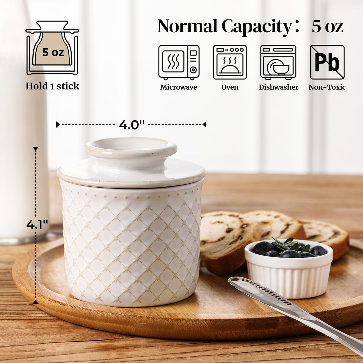 DOWAN butter keeper is dishwasher safe and easy to clean