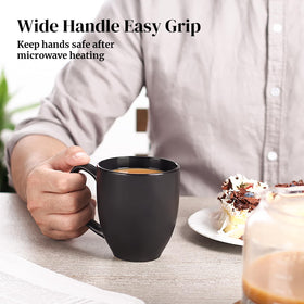 DOWAN durable ceramic mugs for tea, latte, or hot chocolate.