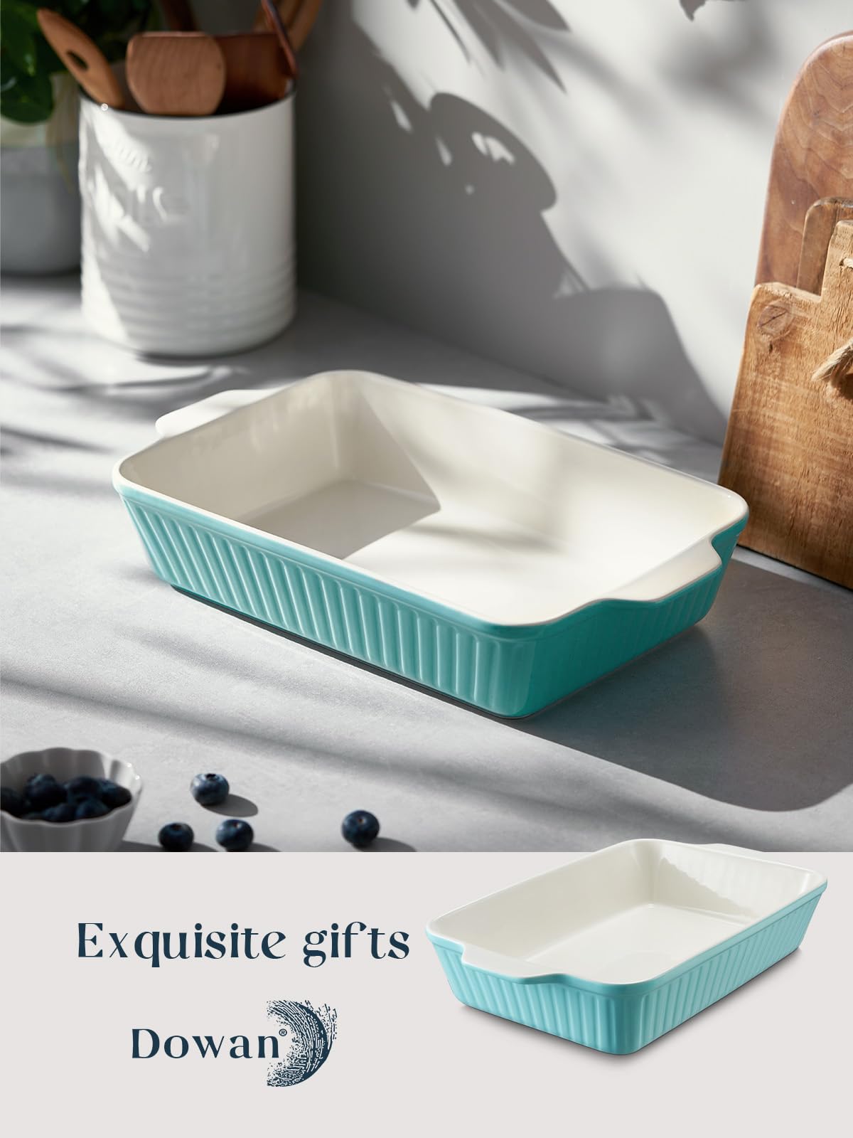 Easy-clean casserole dish by DOWAN suitable for everyday use