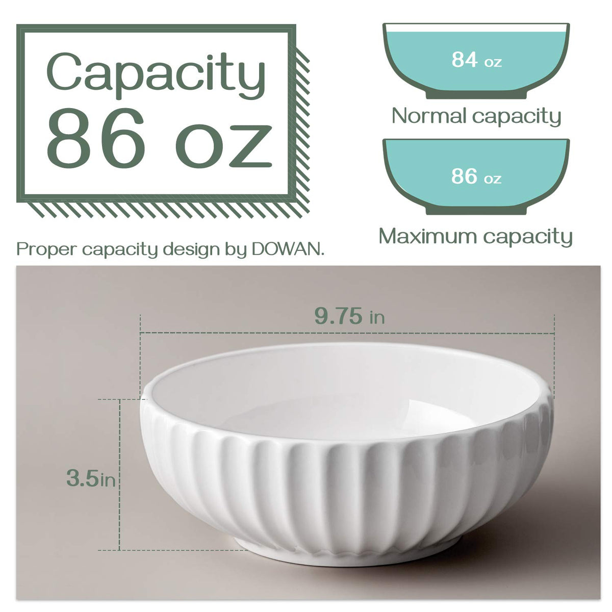 DOWAN ribbed-grip bowls are easy to hold during serving.