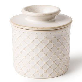 DOWAN butter crock on counter with water seal keeps butter spreadable