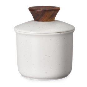 DOWAN butter crock with waterline keeps butter fresh and spreadable.