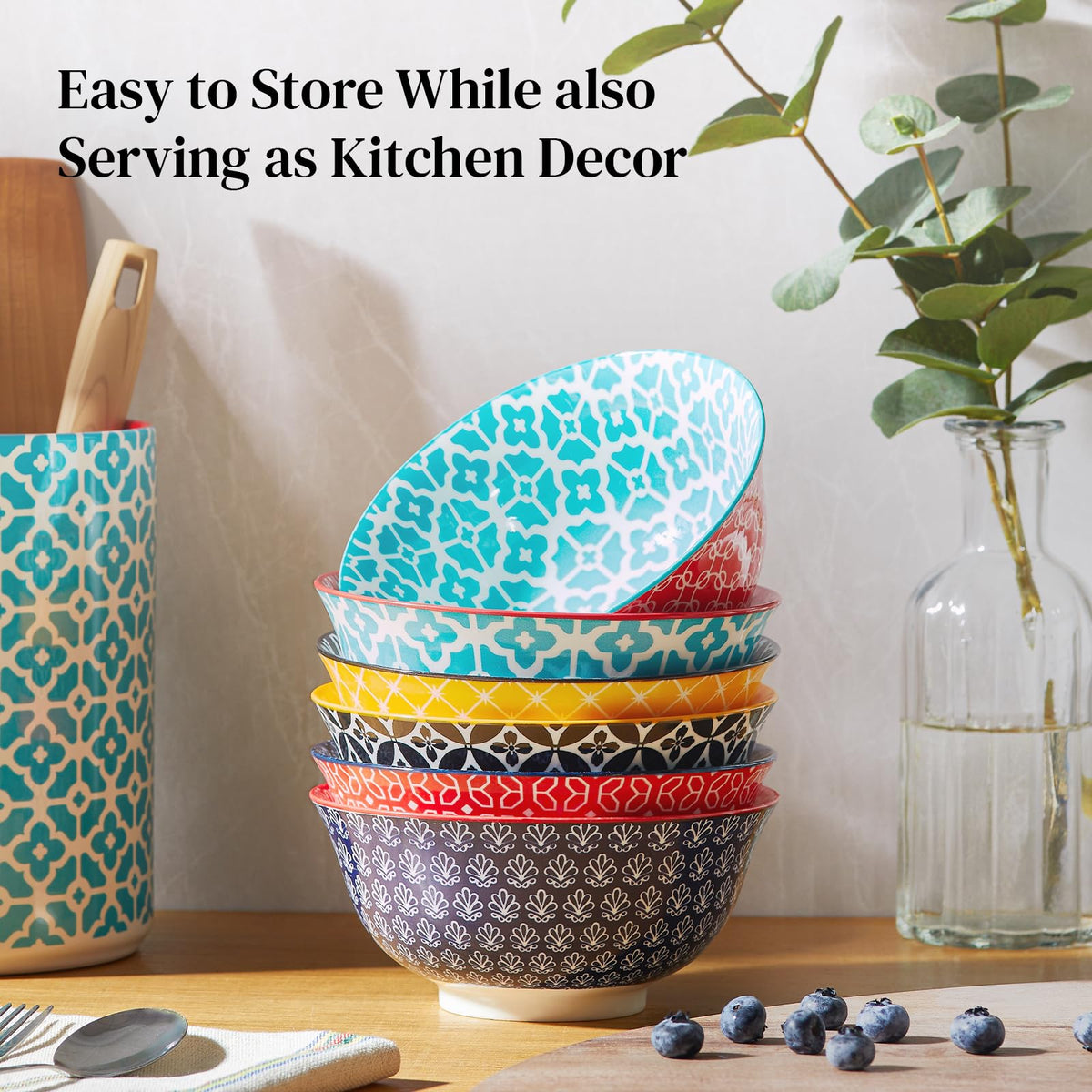 Gift-ready DOWAN colorful bowls brighten housewarming and holiday celebrations.