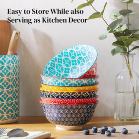 Gift-ready DOWAN colorful bowls brighten housewarming and holiday celebrations.