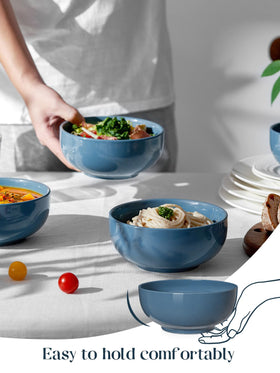DOWAN glazed interior bowls — anti-scratch surface for quick cleaning.