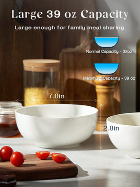 DOWAN large deep bowls, perfect for hearty soups and pasta.