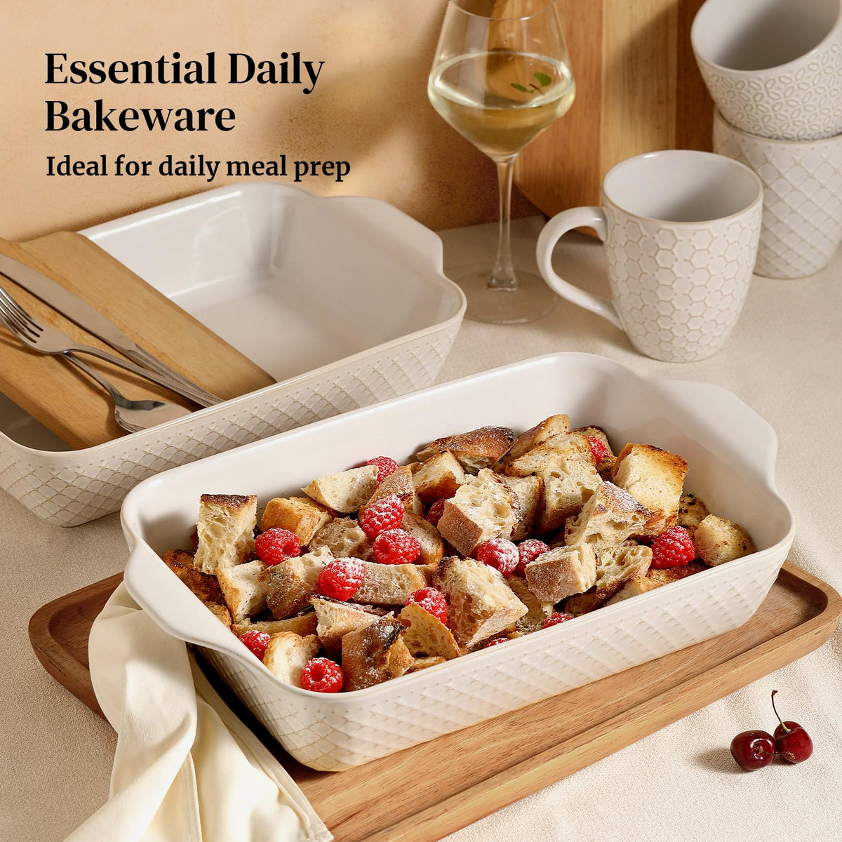 Dowan dish is microwave and dishwasher safe for everyday use.