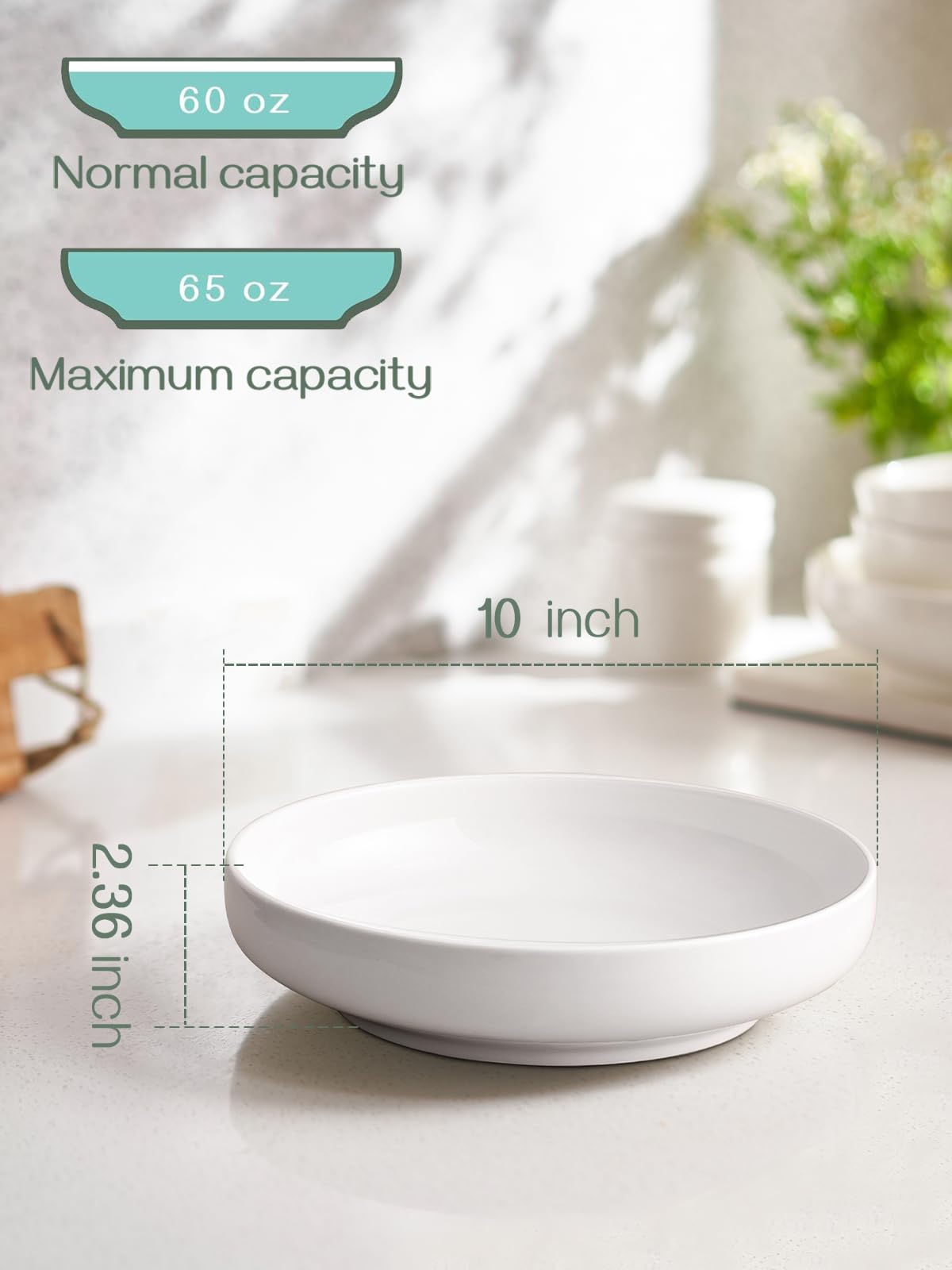 DOWAN microwave and dishwasher safe bowls for easy cleanup and reheating