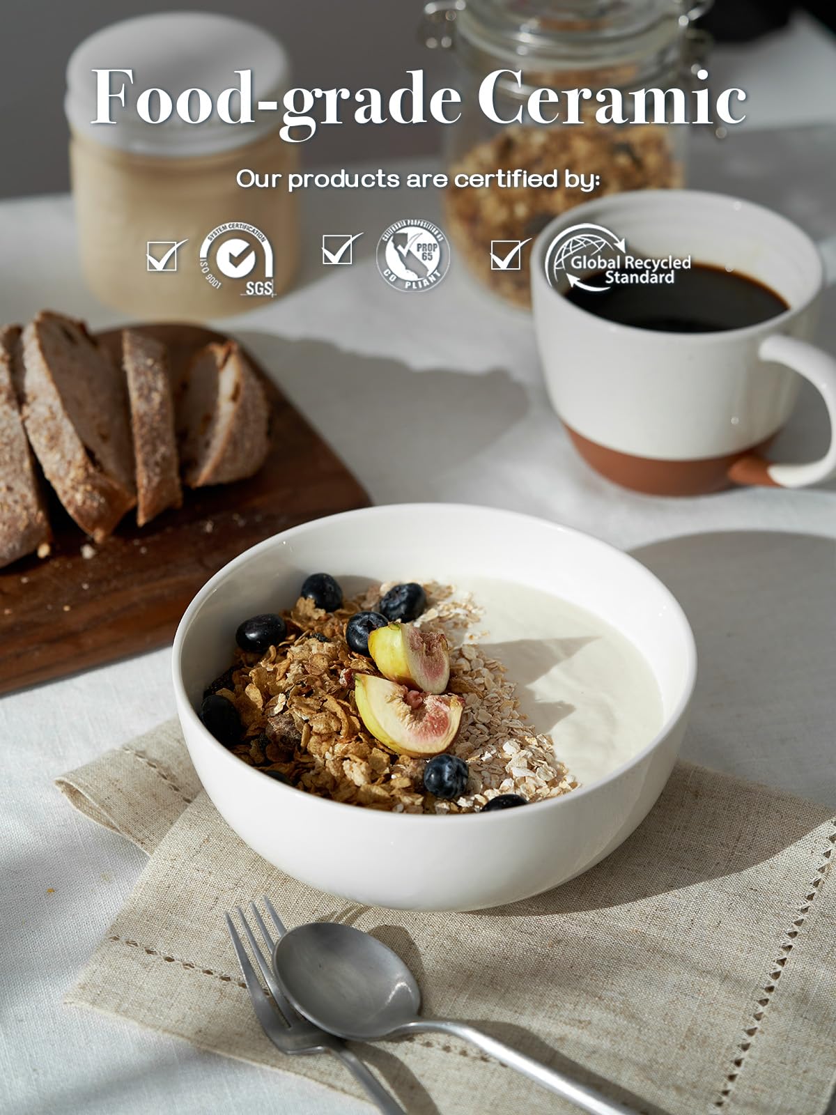 DOWAN microwave-safe bowls for quick, convenient reheating.