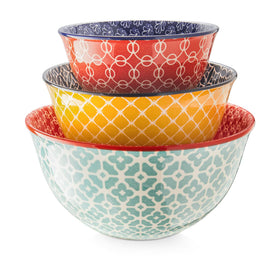 DOWAN mixing bowls colorful nesting set saves cabinet space and brightens prep time.