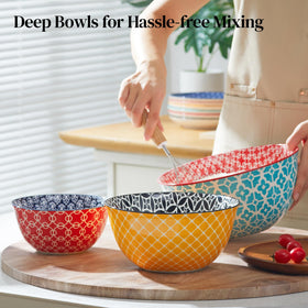 DOWAN mixing bowls 2 qt ideal for salad prep and ingredient staging.