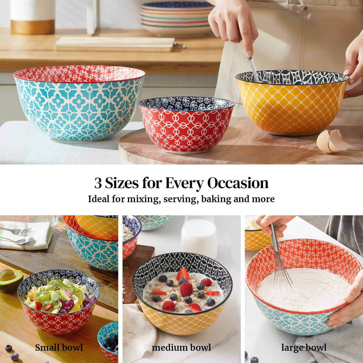 DOWAN mixing bowls 1 qt perfect for spices and small prep tasks.
