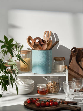 Dowan multi-function holder doubles as planter or decorative vase.
