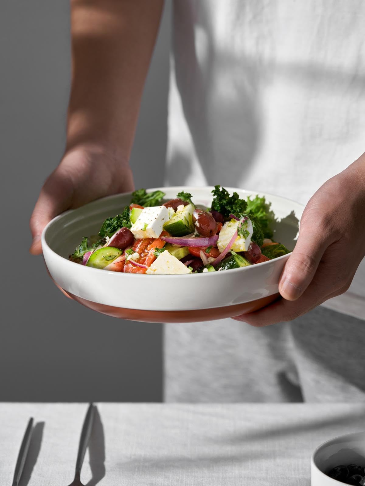 DOWAN new bone china bowls with durable texture and comfortable grip