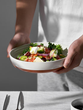 DOWAN new bone china bowls with durable texture and comfortable grip