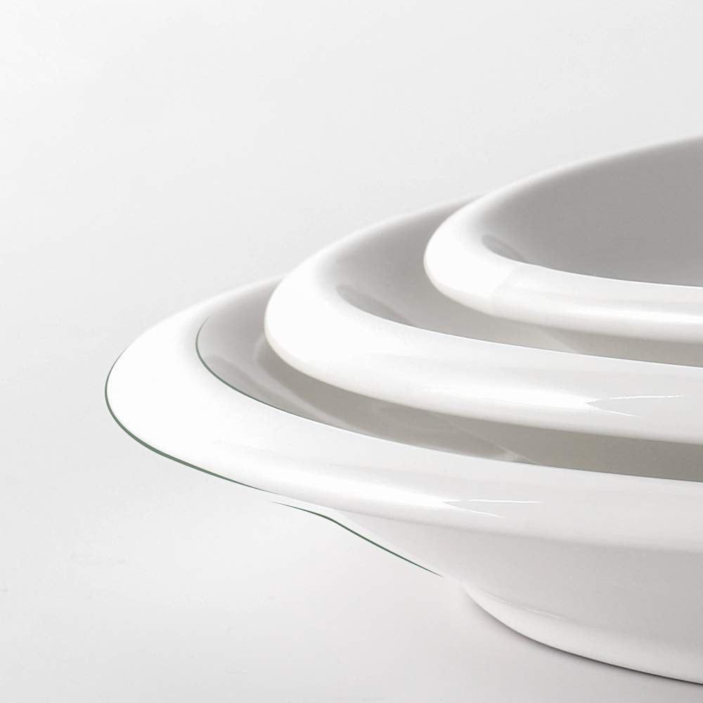 Dowan oven-safe porcelain platter withstands oven heat for warm servings