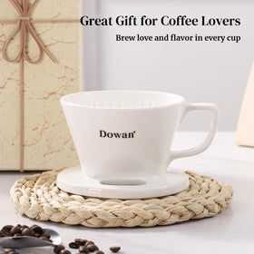 DOWAN porcelain slow brewing accessory compatible with standard filters