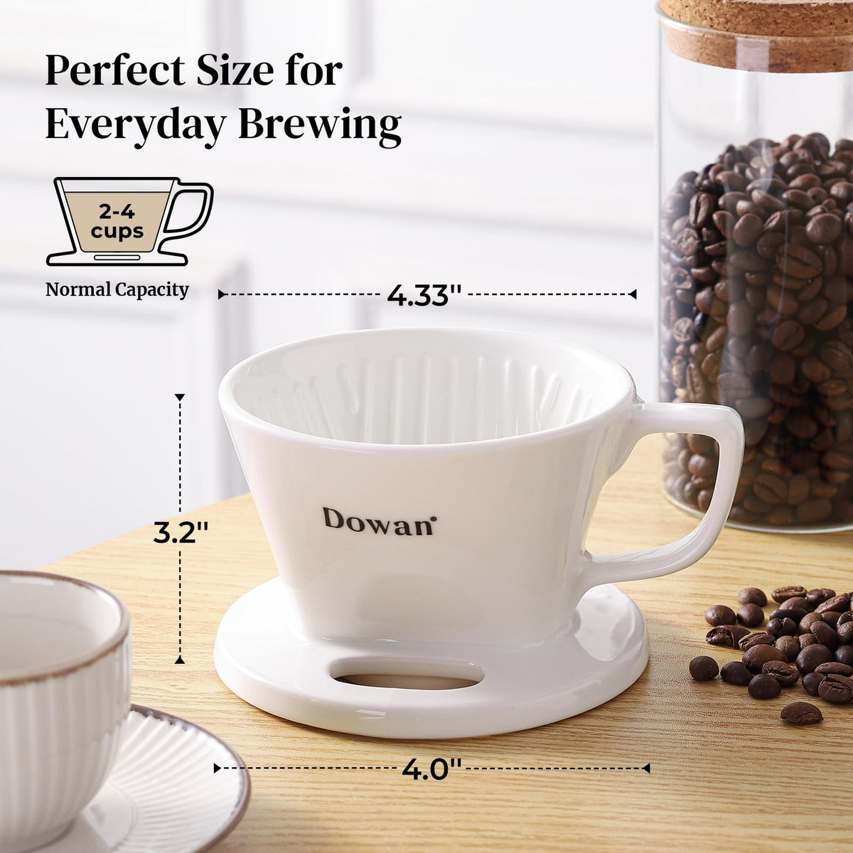 DOWAN pour-over shows filtration process for hands-on control
