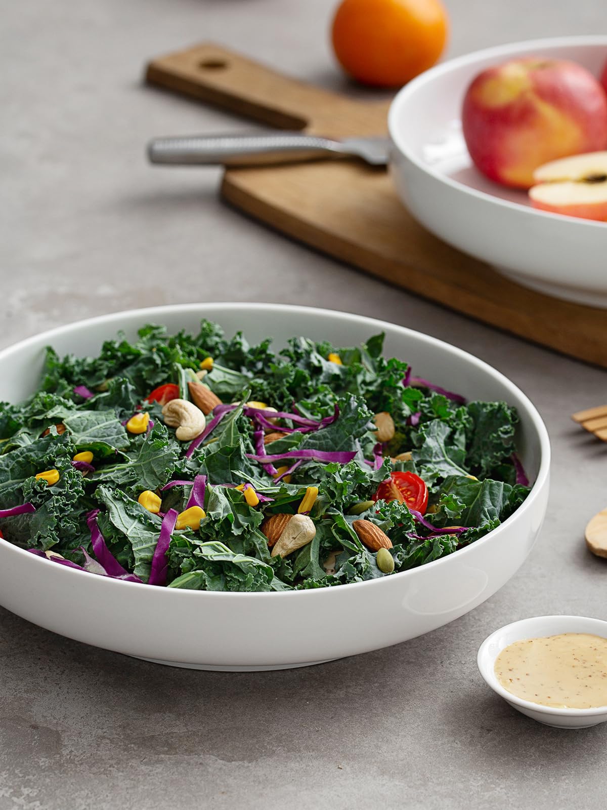 DOWAN 10-inch wide serving bowls perfect for large salads or shared platters