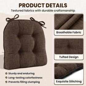15.5 by 15.5 inch Downluxe chairs cushions fit most chairs