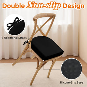 Downluxe non-slip bottom and grip dots keep cushions stable on chairs
