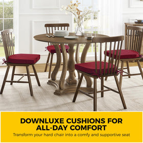 Four-pack cushion set for multiple seats and coordinated style.