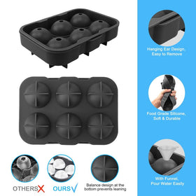 DOXISHRUKY freezer-stackable ice tray keeps your freezer organized.