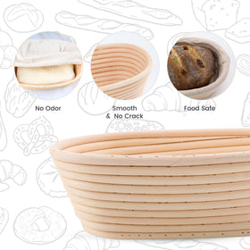 DOYOLLA 10x6 inch size fits standard home loaves.