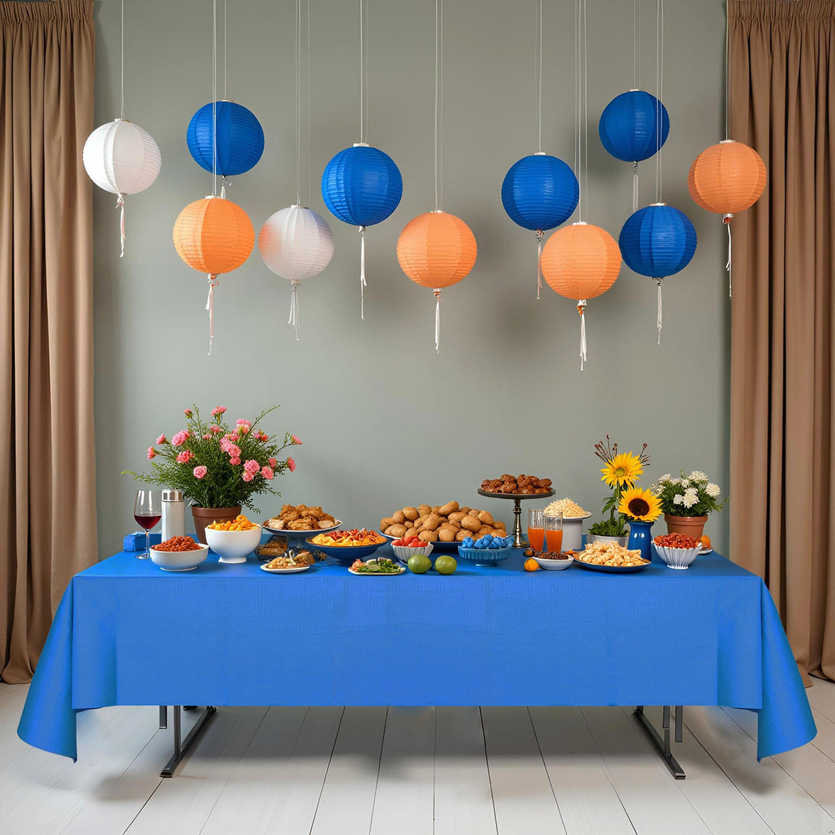 Dozobeede tablecloth back plastic backing provides leak protection.