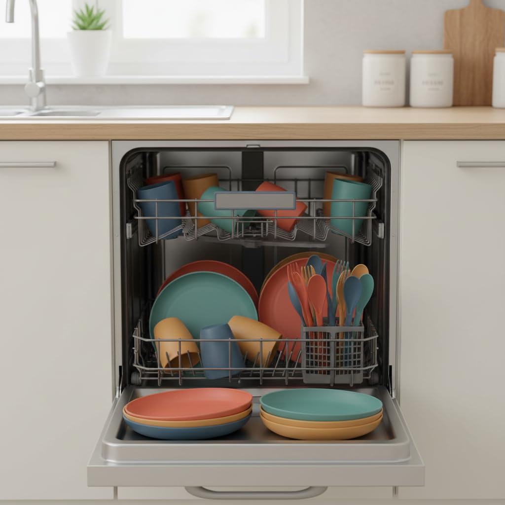 DQELFA toddler orange plate adds color to engaging family meals.