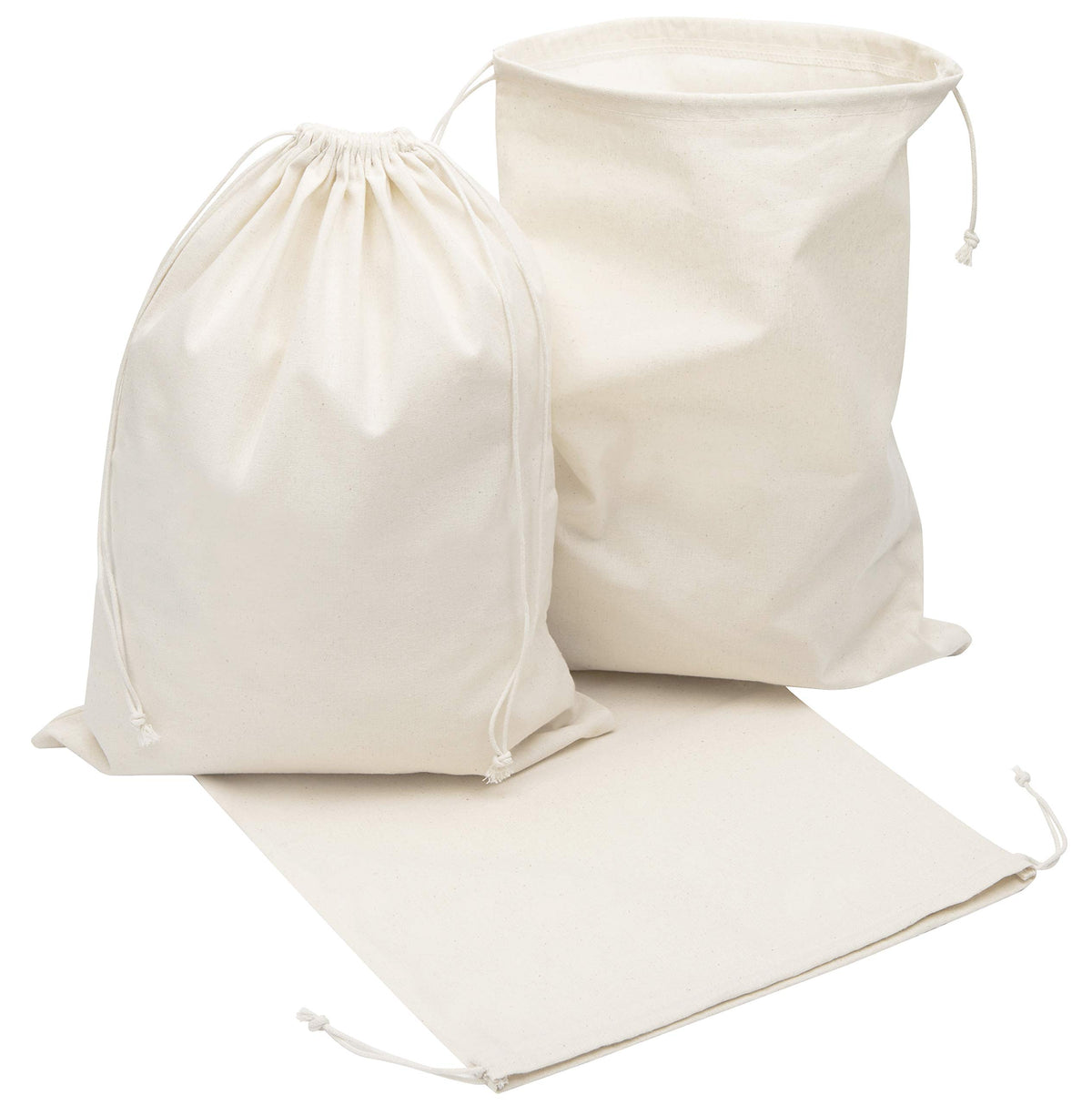 DR travel-ready muslin bags for packing and daily organization
