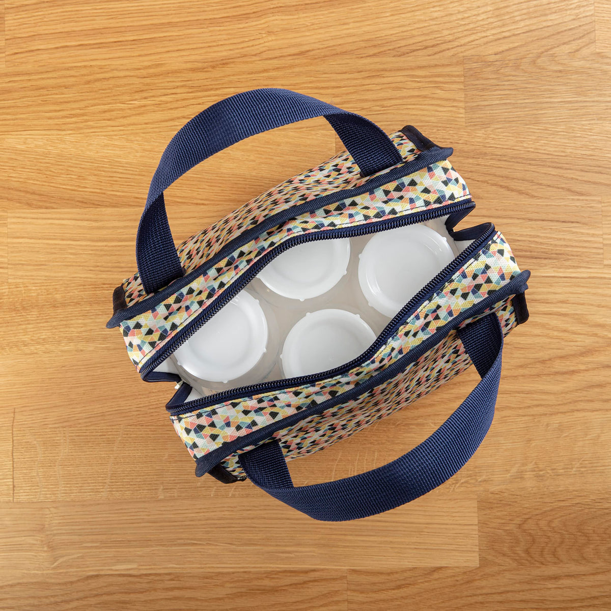 Water-resistant exterior protects contents while on the move