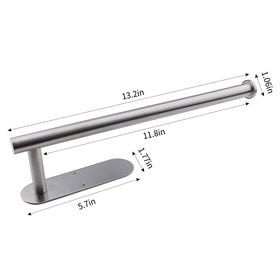 DR CATCH paper towel roll holder keeps rolls aligned and ready.
