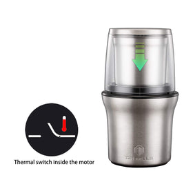 DR MILLS DM-7412M removable stainless cups for easy cleanup.