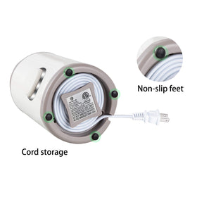 DR MILLS DM-7441W cord-storage design keeps counters neat.