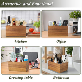 DRASTAR Countertop multiuse organizer for remotes, pens, and office supplies.