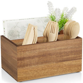 DRASTAR Utensil Caddy with 4-in-1 design, perfect for napkins and cutlery.