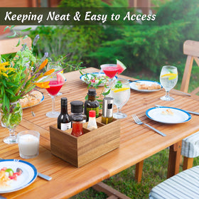 DRASTAR Outdoor party-friendly organizer for patio and BBQ setups.