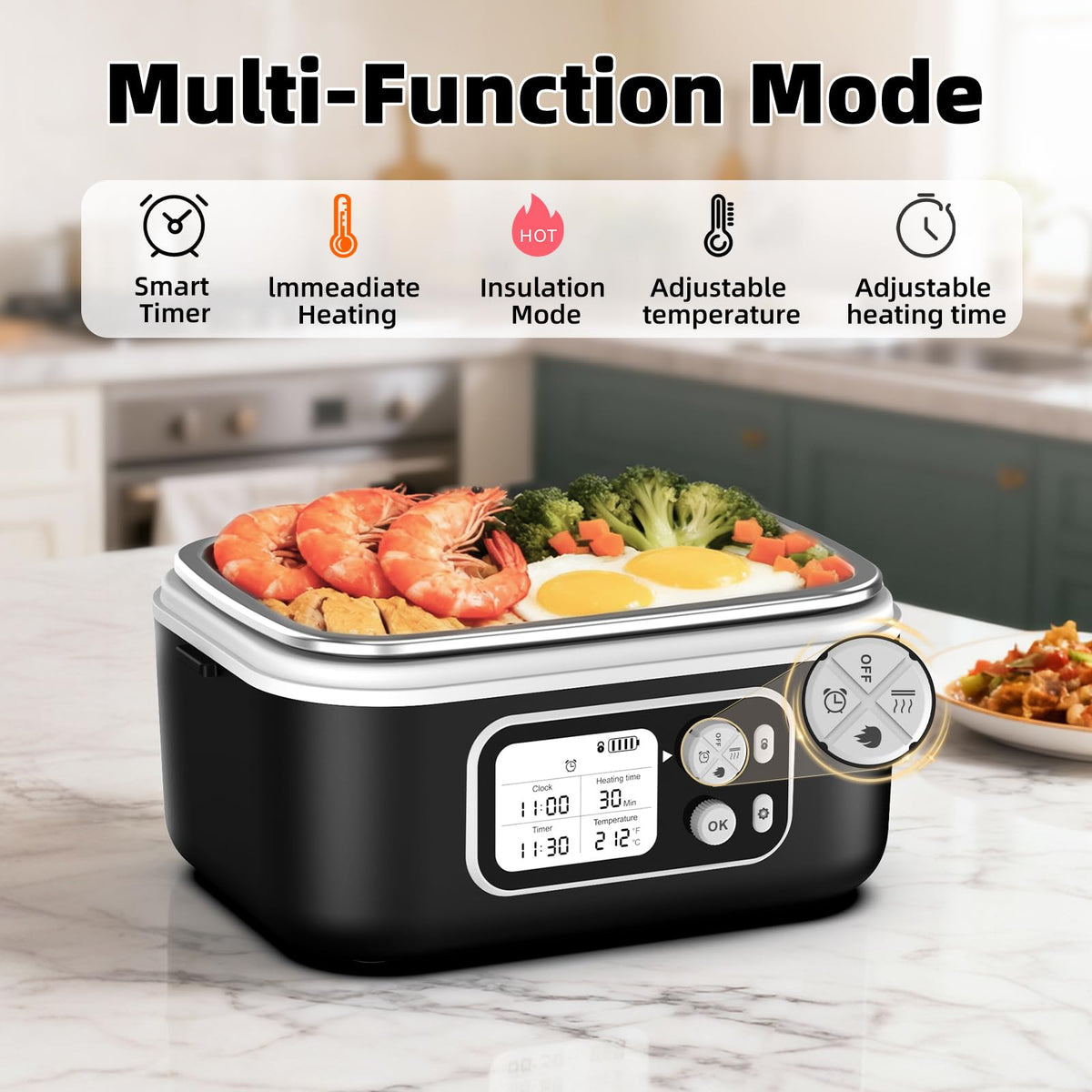 Drafin smart timer enables precise meal timing on busy days.