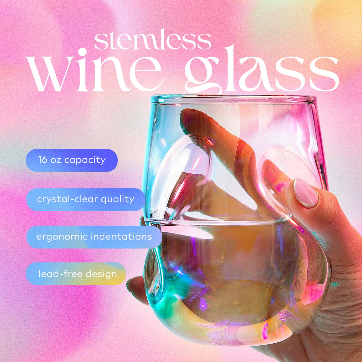 Dragon Glassware thumb indent aerator enhances grip and aerates wine naturally