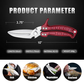 Dragon Riot poultry shears dishwasher safe and easy to clean