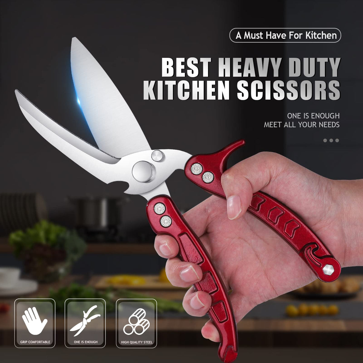 Dragon Riot poultry shears ergonomic handles for comfortable grip