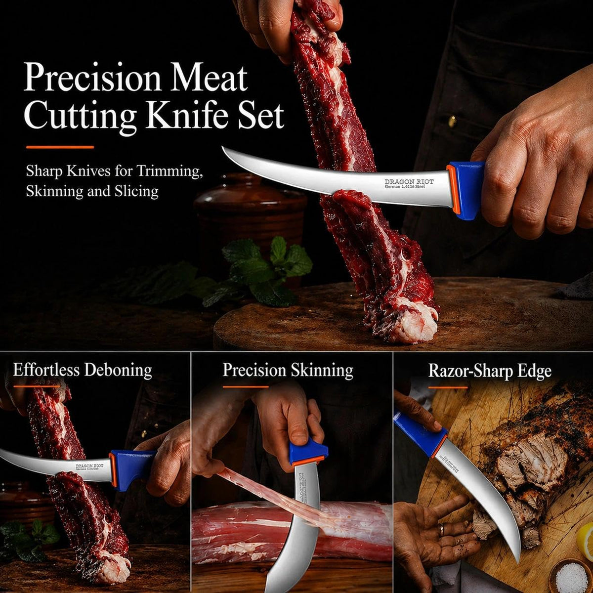Dragon Riot razor-sharp edge improves precision and efficiency.
