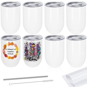Draheri 12oz sublimation tumbler with durable coating for custom designs